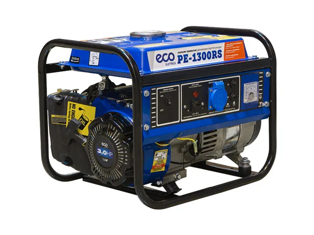 Электростанция (генератор бензиновый) ECO PE-1300RS (800 Вт, 230 В, бак 6.0 л, вес 27 кг) (PE-1300RS-08)
