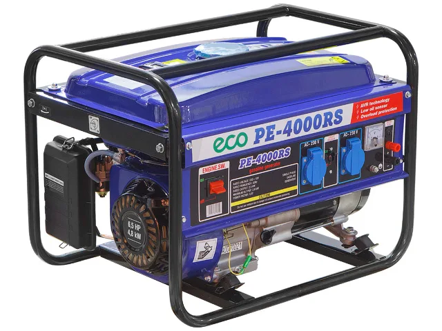 Электростанция (генератор бензиновый) ECO PE-4000RS (2.8 кВт, 230 В, бак 15.0 л, вес 44 кг)