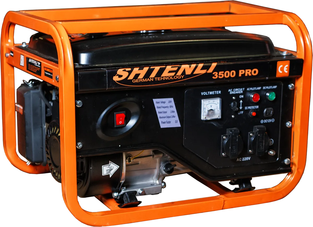 Генератор бензиновый Shtenli PRO 3500 (2,8 кВт) две розетки 220В