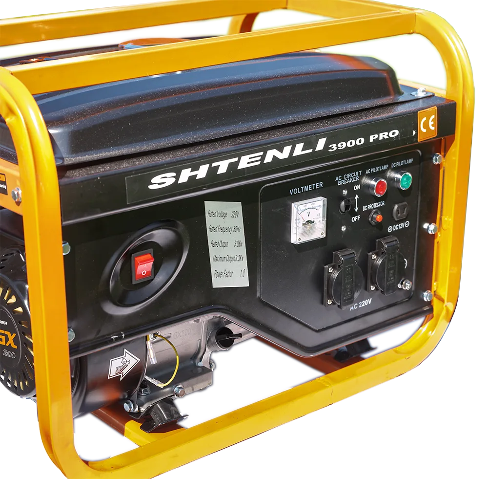 Генератор бензиновый Shtenli PRO 3900 (3,3 кВт) две розетки 220В