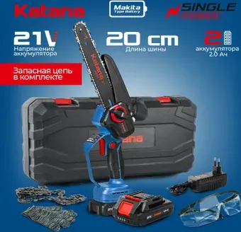 Аккумуляторная пила KATANA AP4210PRO-1 (с 2-мя АКБ, кейс)