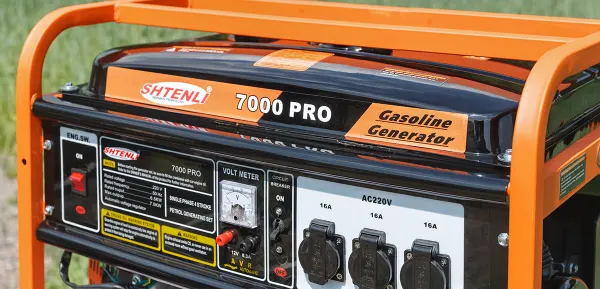 Бензогенератор Shtenli 7000 Pro (6,5 кВт) три розетки 220В — фото 2
