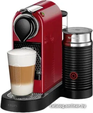 Капсульная кофеварка Nespresso CitiZ&Milk (красный)