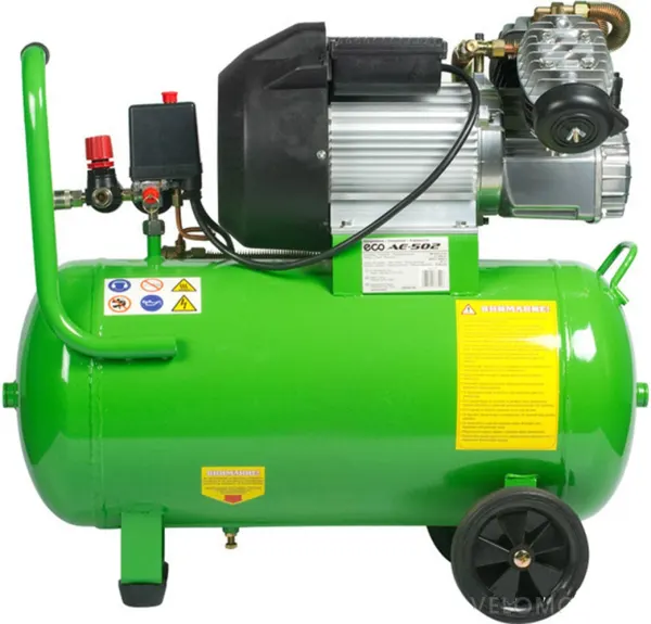 Компрессор ECO AE-502-1 (440 л/мин, 8 атм, коаксиальный, масляный, ресив. 50 л, 220 В, 2.20 кВт) — фото 6
