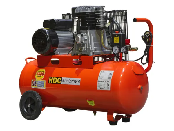 Компрессор HDC HD-A071 (396 л/мин, 10 атм, поршневой, масляный, ресив. 70 л, 220 В, 2.20 кВт)