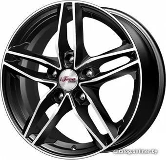 Литые диски iFree Moskva (КС689) 16x6.5" 5x112мм DIA 66.6мм ET 38мм Блэк Джек