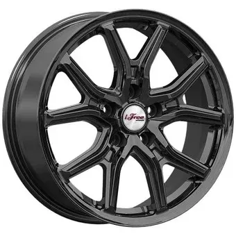 Литые диски iFree Страйк (KC1080) 17x6.5" 5x114.3мм DIA 67.1мм ET 35мм BK