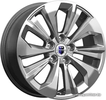 Литые диски K&K Авиор 17x7" 5x108мм DIA 63.35мм ET 50мм Дарк платинум брайт