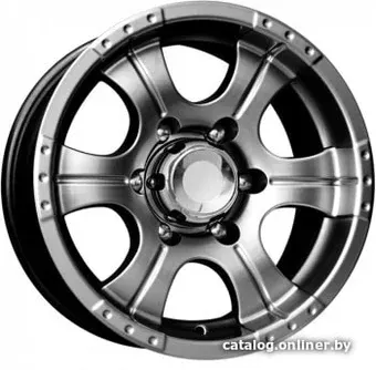 Литые диски K&K Байконур 15x7" 5x139.7мм DIA 108.5мм ET -5мм Дарк платинум
