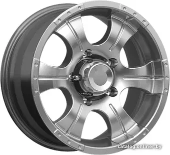 Литые диски K&K Байконур Джип-рейд 16x8" 5x139.7мм DIA 110.1мм ET -15мм Дарк платинум