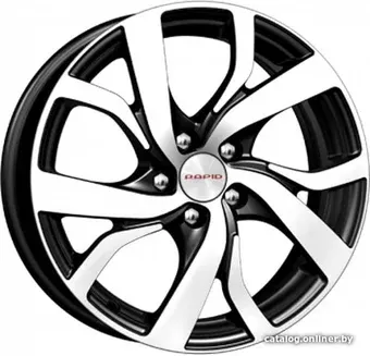 Литые диски K&K Палермо 16x6.5" 5x114.3мм DIA 60.1мм ET 45мм Алмаз черный