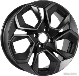 Литые диски KDW KD1620 16x6.5" 5x112мм DIA 57.1мм ET 45мм Matt Black Painted