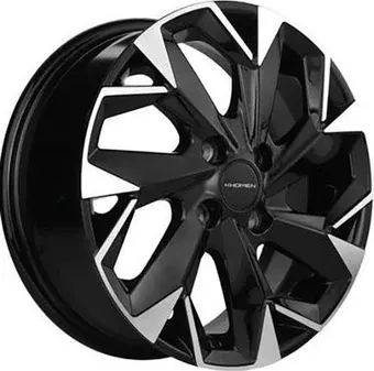 Литые диски Khomen KHW1402 Corolla/X-Ray/Logan 14x5.5" 4x100мм DIA 60.1мм ET 43мм (Black)