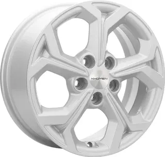 Литые диски Khomen KHW1606 Corolla 16x6.5" 5x114.3мм DIA 60.1мм ET 45мм F-Silver