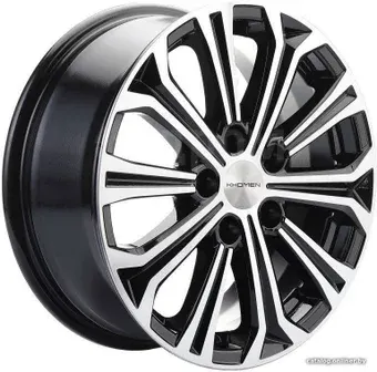 Литые диски Khomen KHW1610 16x6.5" 5x108мм DIA 60.1мм ET 45мм Black-FP