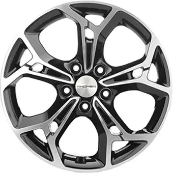 Литые диски Khomen KHW1702 Sportage 17x7" 5x114.3мм DIA 67.1мм ET 48.5мм Black FP