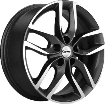 Литые диски Khomen KHW1708 Haval F7/F7x 17x6.5" 5x114.3мм DIA 64.1мм ET 40мм (F-Silver FP)