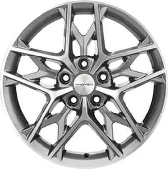 Литые диски Khomen KHW1709 Camry 17x7" 5x114.3мм DIA 60.1мм ET 45мм Gray FP