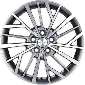Литые диски Khomen KHW1717 17x7" 5x114.3мм DIA 66.5мм ET 37мм Gray-FP
