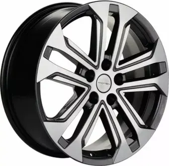 Литые диски Khomen KHW1803 Omoda C5 18x7" 5x108мм DIA 60.1мм ET 33мм Gray FP
