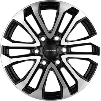 Литые диски Khomen KHW1805 Haval H9 18x7.5" 6x139.7мм DIA 75.1мм ET 42мм Black FP