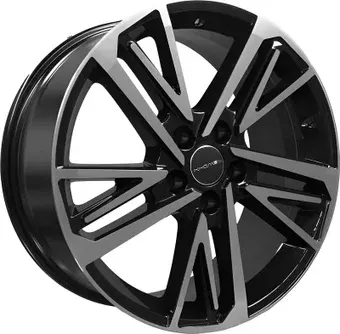 Литые диски Khomen KHW1815 Chery Tiggo 8 Pro/Max 18x8" 5x108мм DIA 60.1мм ET 47мм Black FP