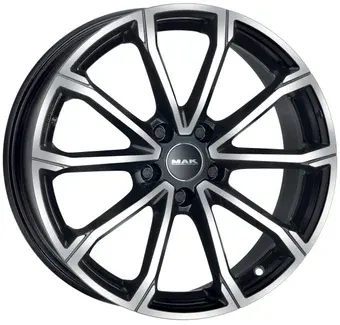 Литые диски MAK DaVinci 18x8" 5x112мм DIA 66.45мм ET 40мм Black Mirror