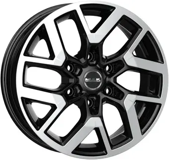 Литые диски MAK Gravel 16x6.5" 6x120мм DIA 74.5мм ET 50мм Black Mirror