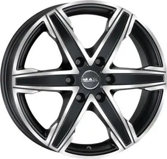 Литые диски MAK King 6 16x6.5" 6x125мм DIA 74.1мм ET 50мм Ice Black