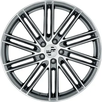 Литые диски MAK Leipzig 21x9.5" 5x130мм DIA 71.6мм ET 46мм Gun Met-Mirror Face