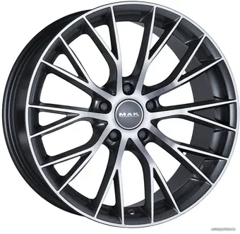 Литые диски MAK Munchen 18x8" 5x120мм DIA 72.6мм ET 34мм Gun Met-Mirror Face