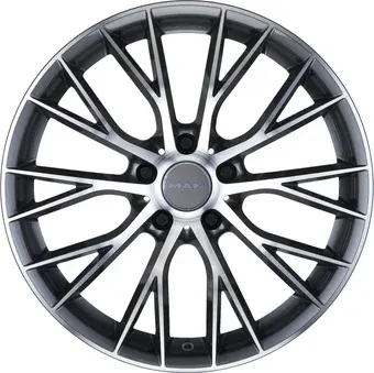 Литые диски MAK Munchen 20x9.5" 5x120мм DIA 72.6мм ET 35мм Gun Met-Mirror Face
