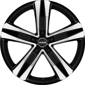 Литые диски MAK Stone 5 18x7.5" 5x127мм DIA 71.6мм ET 50мм Black Mirror
