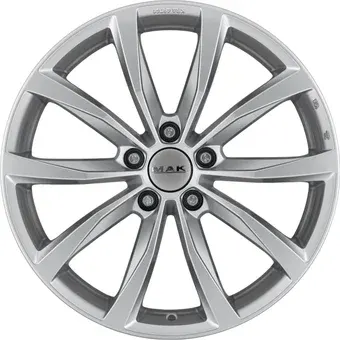 Литые диски MAK Wolf 18x7.5" 5x114.3мм DIA 76мм ET 48мм Silver