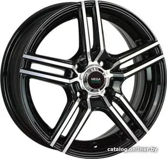 Литые диски Megami MGM-1 15x6" 5x114.3мм DIA 67.1мм ET 47мм BKF
