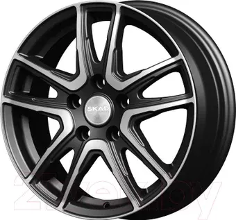 Литые диски SKAD Сидней 16x6" 5x114.3мм DIA 67.1мм ET 51мм Black Glossy Polished