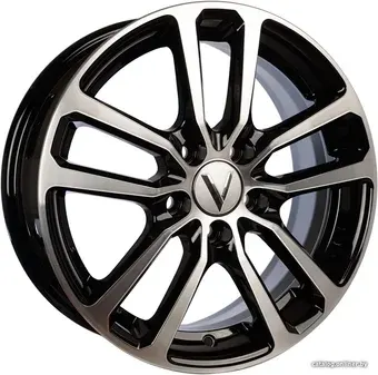 Литые диски Vector B209 15x6" 5x112мм DIA 57.1мм ET 43мм черный с проточкой