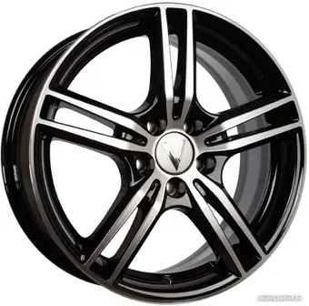 Литые диски Vector B223 16x6.5" 5x112мм DIA 57.1мм ET 46мм Алмаз черный