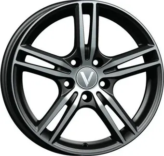 Литые диски Vector B223 16x6.5" 5x114.3мм DIA 67.1мм ET 45мм Черный с алмазной проточкой