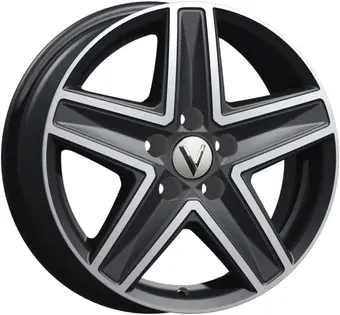 Литые диски Vector B237 16x6.5" 5x120мм DIA 65.1мм ET 50мм Алмаз черный