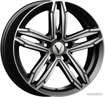 Литые диски Vector B256 16x6.5" 5x112мм DIA 57.1мм ET 41мм Алмаз черный