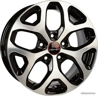 Литые диски Vector R174 16x6.5" 5x114.3мм DIA 66.1мм ET 50мм Черный с проточкой