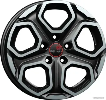 Литые диски Vector R241 16x6.5" 5x114.3мм DIA 66.1мм ET 50мм Черный с алмазной проточкой