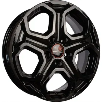 Литые диски Vector R241 6.5x16" 5x114.3мм DIA 66.1мм ET 50мм Черный глянцевый