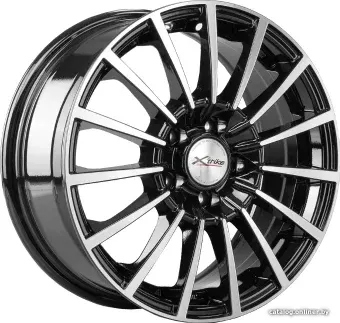 Литые диски X'trike X-106 15x6.5" 5x108мм DIA 63.35мм ET 50мм BK/FP