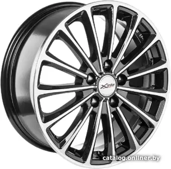 Литые диски X'trike X-136 17x7" 5x112мм DIA 66.6мм ET 35мм BK/FP