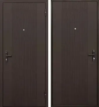 Металлическая дверь Guard 5 207x96 (правая, штамп антик)