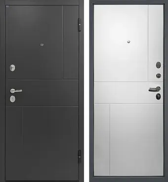 Металлическая дверь Промет Урбан 86x205 (правая, графит)