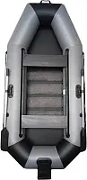 Моторно-гребная лодка Vivax К300Т с ковриком-сланью (без киля, серый/черный)