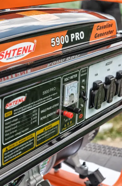 Профессиональный бензиновый генератор Shtenli 5900 PRO (электростанция) — фото 2